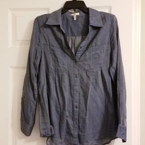 Joie Chambray long sleeve blouse